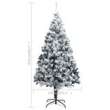 Kunstkerstboom met sneeuw 210 cm groen - AllerleiShop