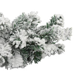 Kerstslinger met sneeuw 5 m PVC groen - AllerleiShop