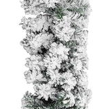 Kerstslinger met sneeuw 10 m PVC groen - AllerleiShop