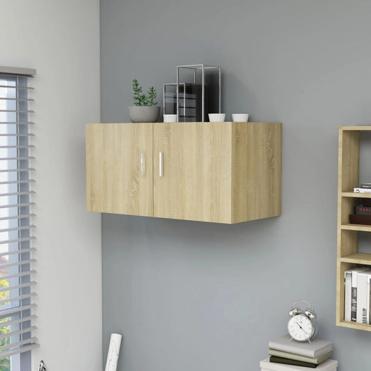 Hangkast 80x39x40 cm bewerkt hout sonoma eikenkleurig - AllerleiShop