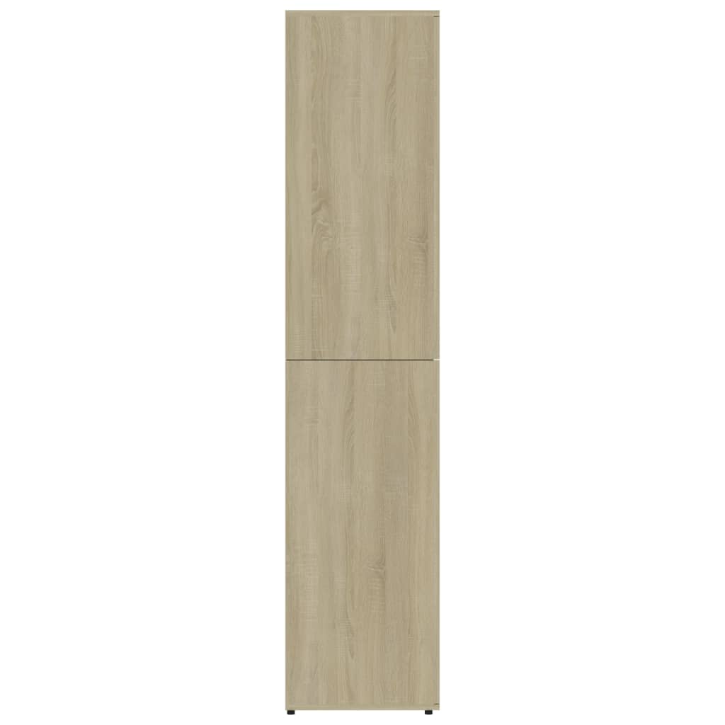 Schoenenkast 80x39x178 cm bewerkt hout sonoma eikenkleurig