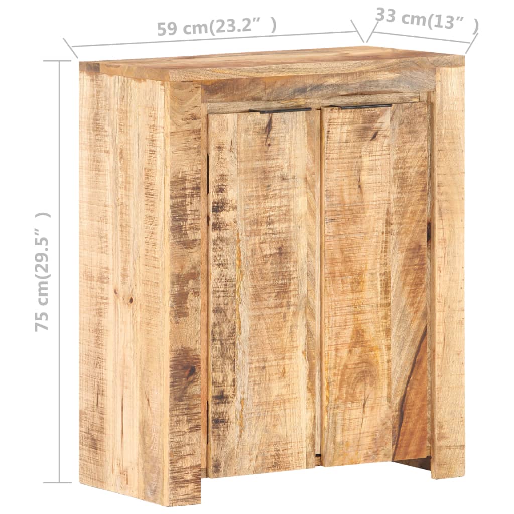 Dressoir 59x33x75 cm ruw mangohout - AllerleiShop