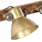 Wandlamp industrieel E27 90x25 cm messingkleurig - AllerleiShop