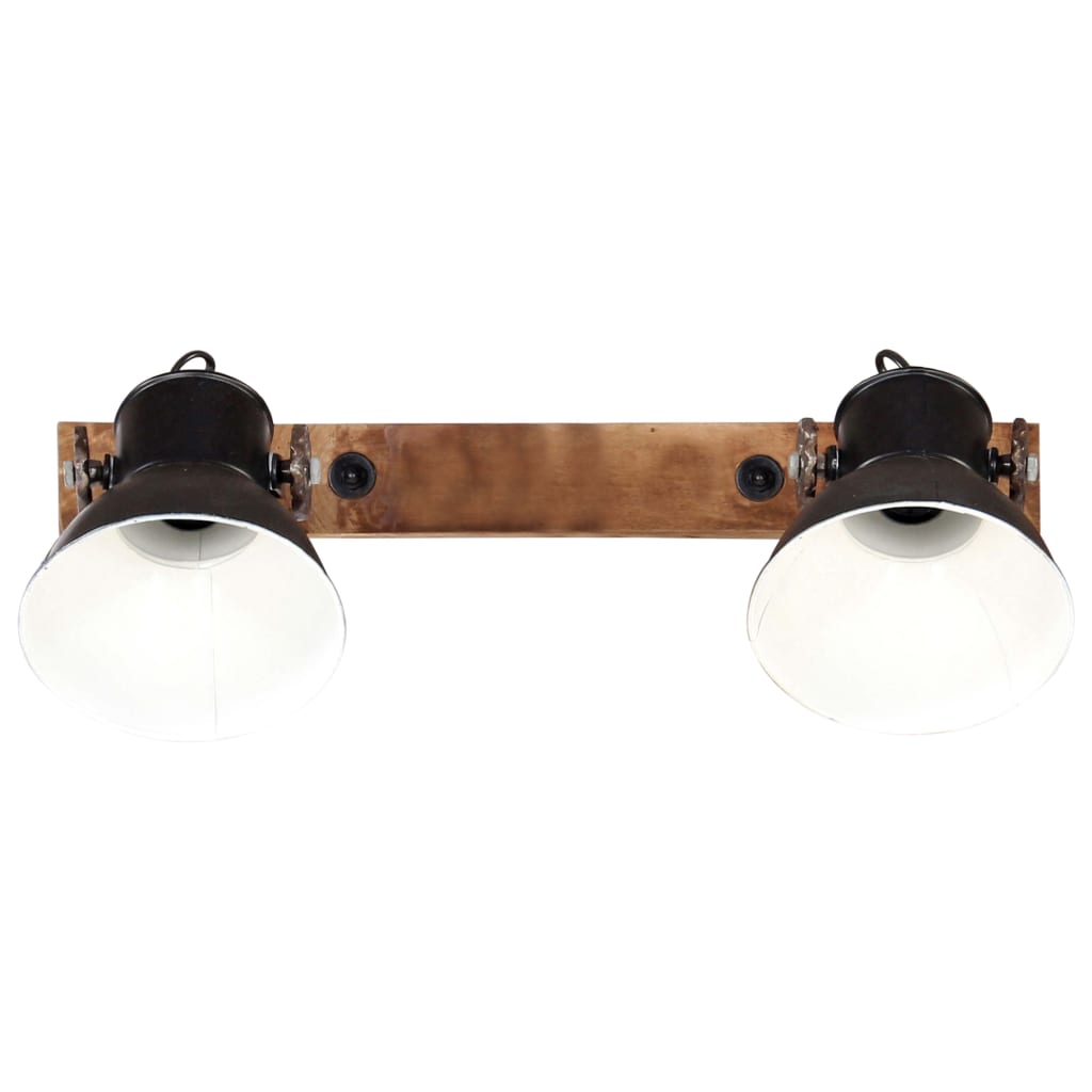 Wandlamp industrieel E27 45x25 cm zwart - AllerleiShop