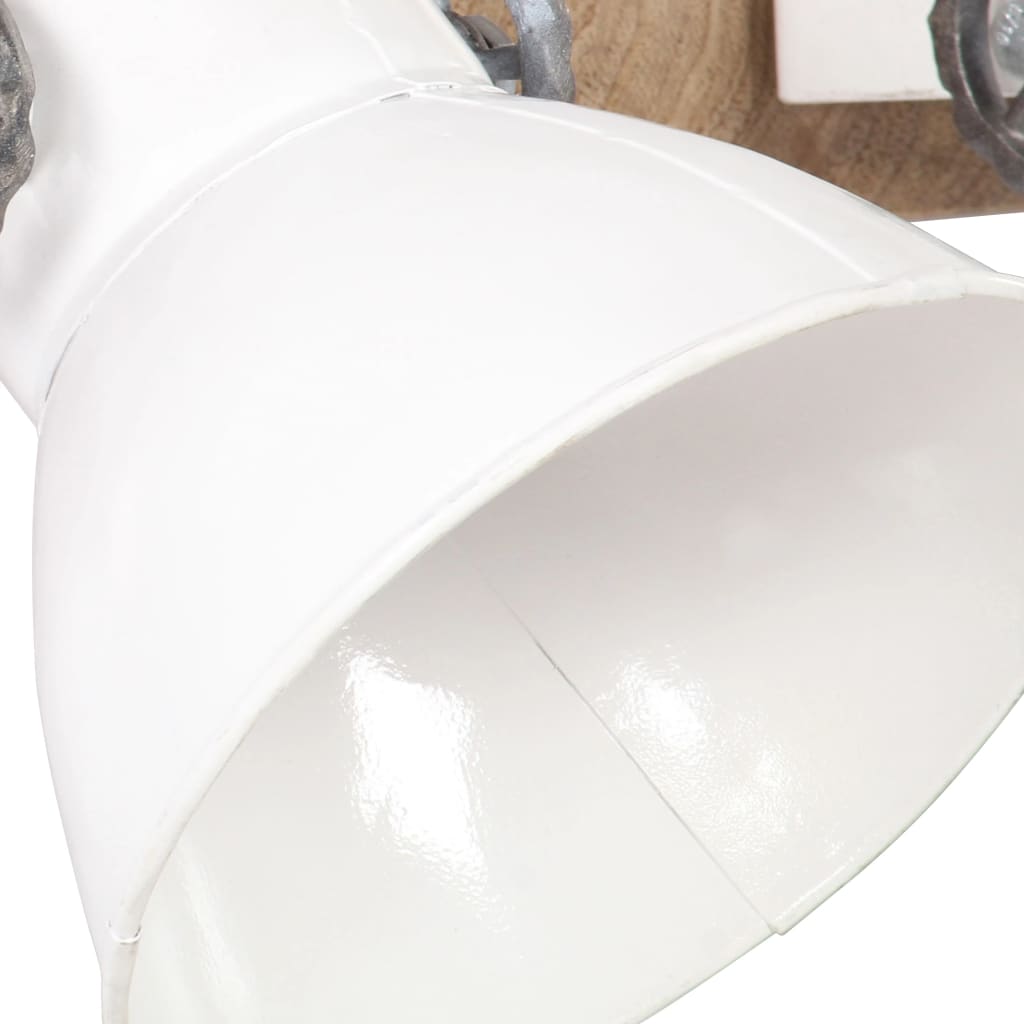 Wandlamp industrieel E27 90x25 cm wit - AllerleiShop