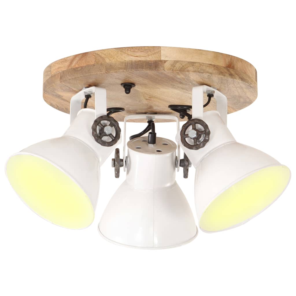 Plafondlamp industrieel 25 W E27 42x27 cm wit - AllerleiShop