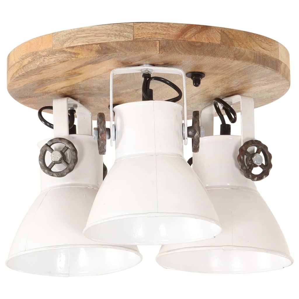 Plafondlamp industrieel 25 W E27 42x27 cm wit - AllerleiShop