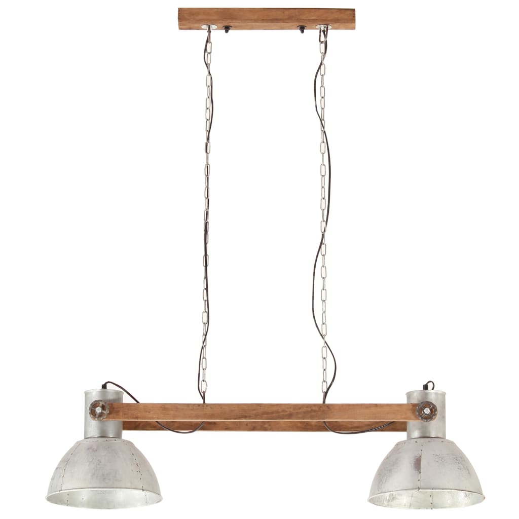 Hanglamp industrieel 25 W E27 109 cm zilverkleurig - AllerleiShop