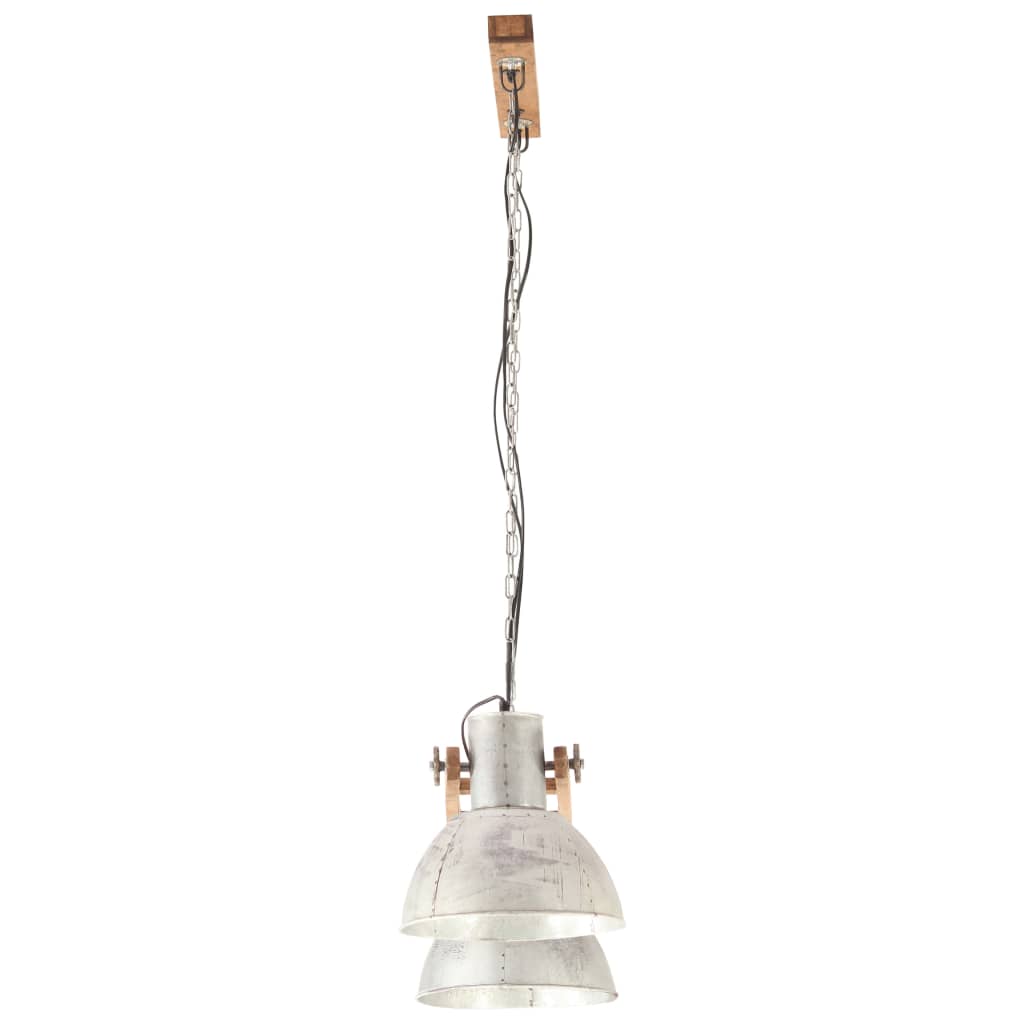 Hanglamp industrieel 25 W E27 109 cm zilverkleurig - AllerleiShop