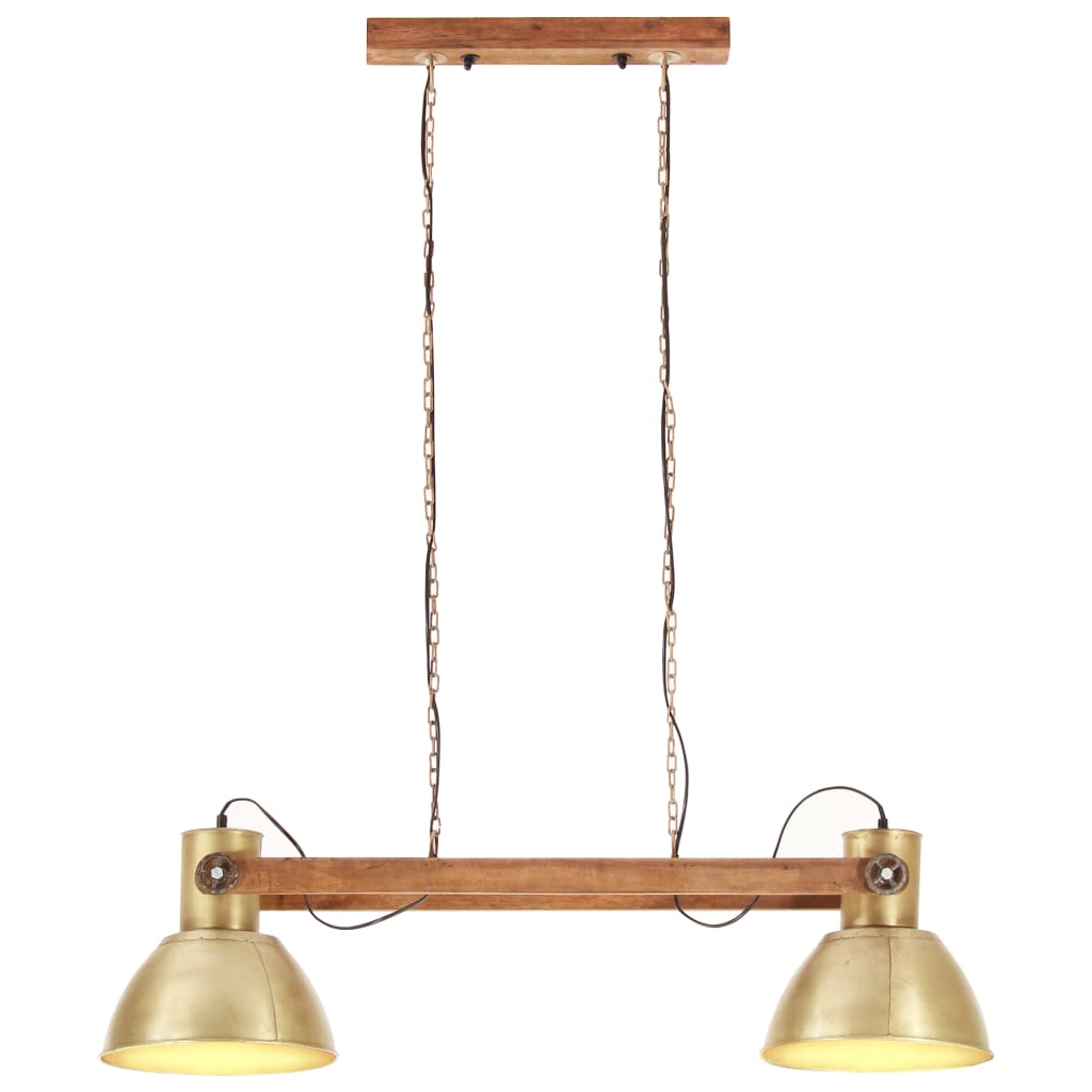 Hanglamp industrieel 25 W E27 109 cm messingkleurig - AllerleiShop