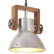 Hanglamp industrieel rond 25 W E27 19 cm zilverkleurig - AllerleiShop