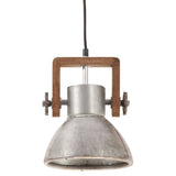 Hanglamp industrieel rond 25 W E27 19 cm zilverkleurig - AllerleiShop