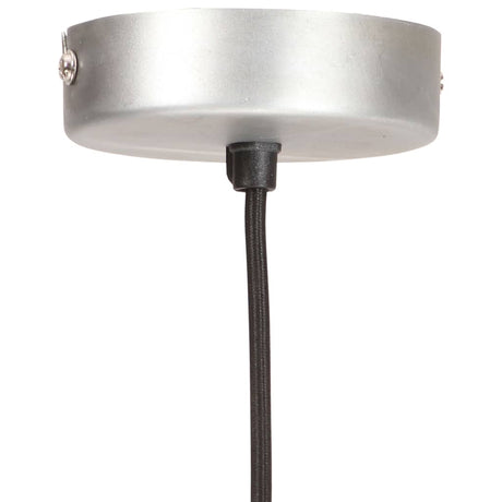 Hanglamp industrieel rond 25 W E27 19 cm zilverkleurig - AllerleiShop