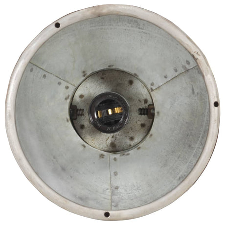 Hanglamp industrieel rond 25 W E27 19 cm zilverkleurig - AllerleiShop