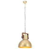 Hanglamp industrieel rond 25 W E27 40 cm messingkleurig - AllerleiShop