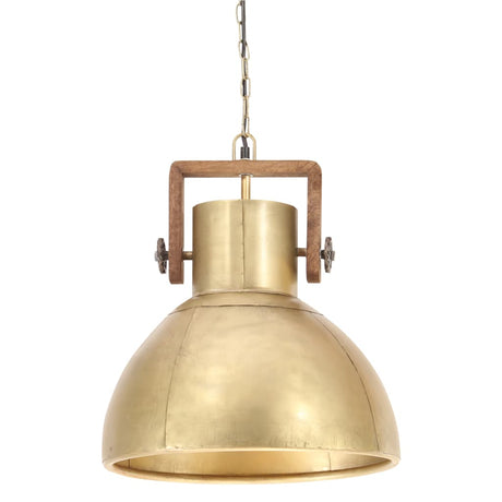 Hanglamp industrieel rond 25 W E27 40 cm messingkleurig - AllerleiShop