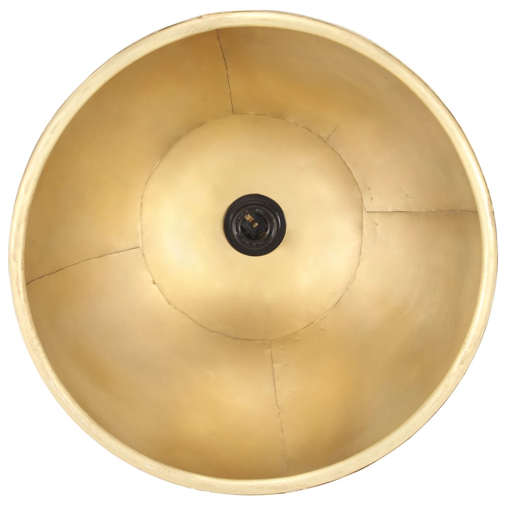 Hanglamp industrieel rond 25 W E27 40 cm messingkleurig - AllerleiShop