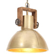 Hanglamp industrieel rond 25 W E27 30 cm messingkleurig - AllerleiShop