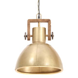 Hanglamp industrieel rond 25 W E27 30 cm messingkleurig - AllerleiShop