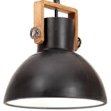 Hanglamp industrieel rond 25 W E27 40 cm zwart - AllerleiShop