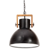 Hanglamp industrieel rond 25 W E27 40 cm zwart - AllerleiShop