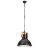 Hanglamp industrieel rond 25 W E27 40 cm zwart - AllerleiShop