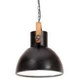 Hanglamp industrieel rond 25 W E27 40 cm zwart - AllerleiShop