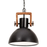 Hanglamp industrieel rond 25 W E27 30 cm zwart