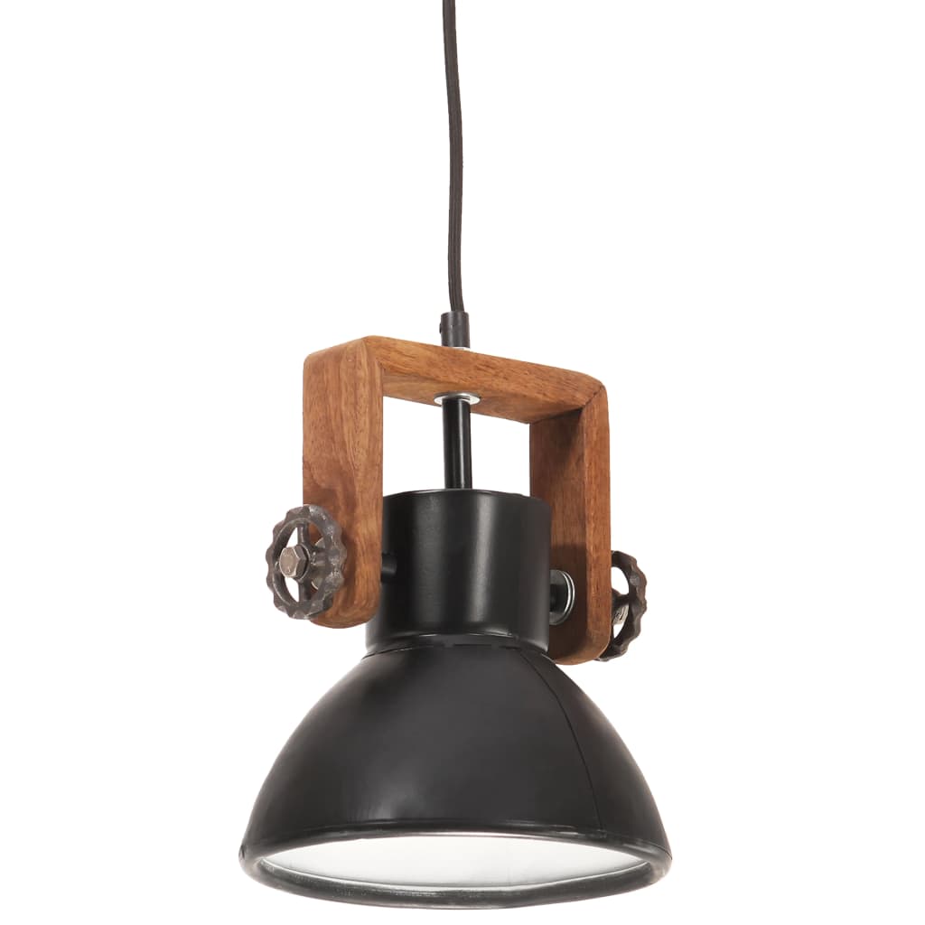 Hanglamp industrieel rond 25 W E27 19 cm zwart - AllerleiShop