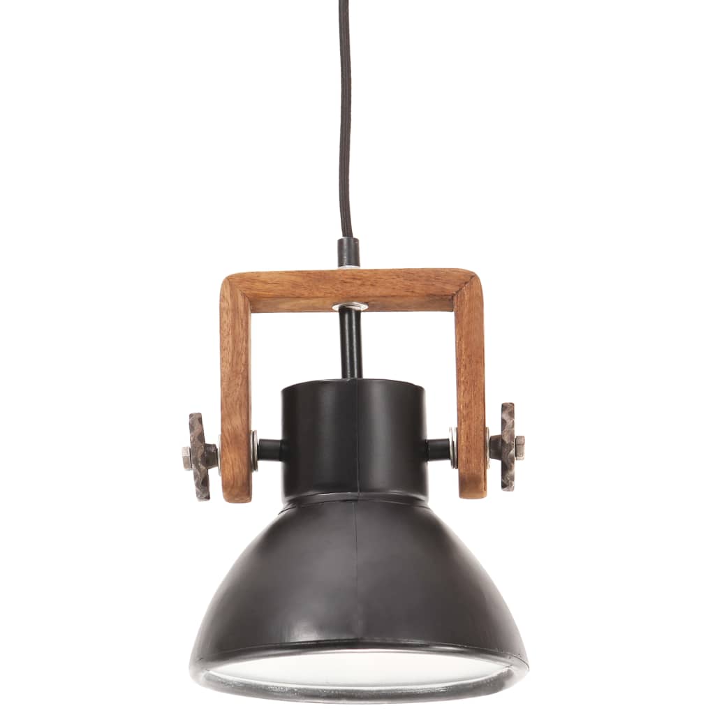 Hanglamp industrieel rond 25 W E27 19 cm zwart - AllerleiShop