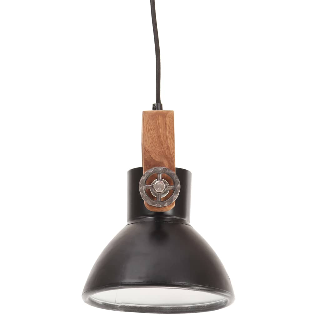 Hanglamp industrieel rond 25 W E27 19 cm zwart - AllerleiShop