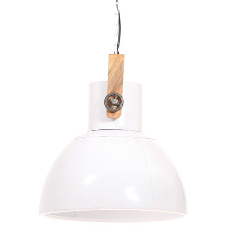 Hanglamp industrieel rond 25 W E27 40 cm wit - AllerleiShop