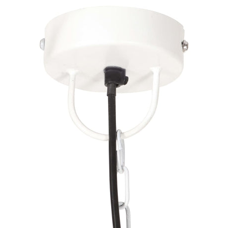 Hanglamp industrieel rond 25 W E27 30 cm wit - AllerleiShop