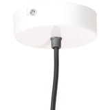 Hanglamp industrieel rond 25 W E27 19 cm wit