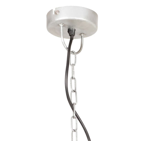 Hanglamp industrieel vintage rond 25 W E27 41 cm zilverkleurig - AllerleiShop