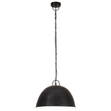 Hanglamp industrieel vintage rond 25 W E27 41 cm zwart