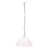 Hanglamp industrieel vintage rond 25 W E27 41 cm wit - AllerleiShop