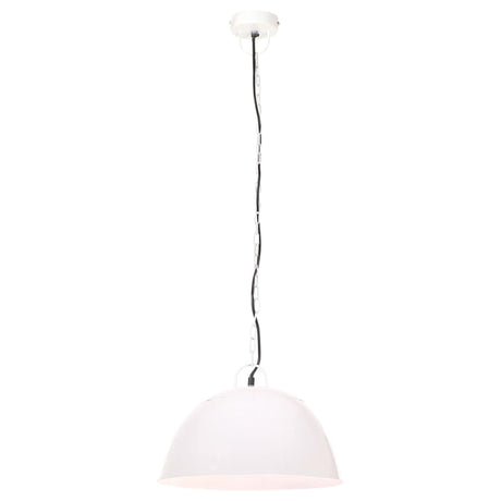 Hanglamp industrieel vintage rond 25 W E27 41 cm wit - AllerleiShop