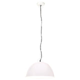 Hanglamp industrieel vintage rond 25 W E27 41 cm wit - AllerleiShop