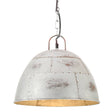 Hanglamp industrieel vintage rond 25 W E27 31 cm zilverkleurig - AllerleiShop