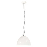 Hanglamp industrieel vintage rond 25 W E27 31 cm wit - AllerleiShop