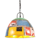 Hanglamp industrieel vintage rond 25 W E27 31 cm meerkleurig