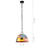 Hanglamp industrieel vintage rond 25 W E27 31 cm meerkleurig