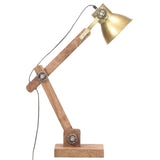 Bureaulamp industrieel rond E27 58x18x90 cm messingkleurig