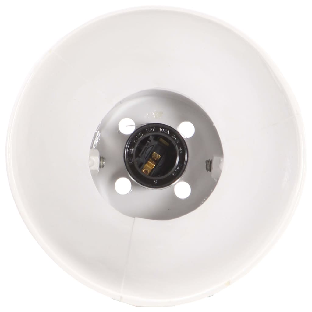 Bureaulamp industrieel rond E27 58x18x90 cm wit - AllerleiShop