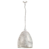 Hanglamp industrieel rond 25 W E27 42 cm zilverkleurig - AllerleiShop