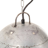 Hanglamp industrieel rond 25 W E27 42 cm zilverkleurig - AllerleiShop