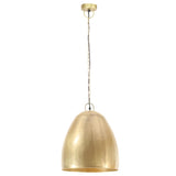 Hanglamp industrieel rond 25 W E27 42 cm messingkleurig - AllerleiShop