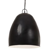 Hanglamp industrieel rond 25 W E27 42 cm zwart - AllerleiShop