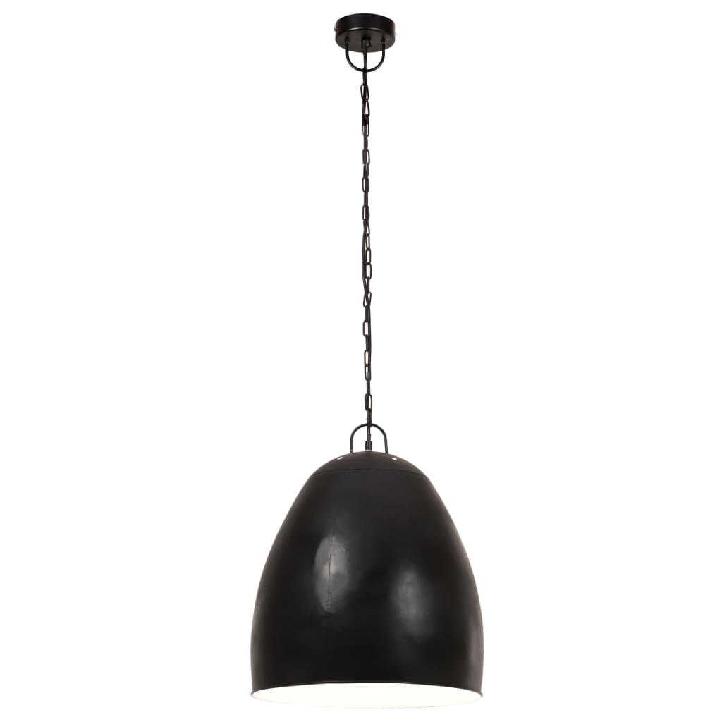 Hanglamp industrieel rond 25 W E27 42 cm zwart - AllerleiShop